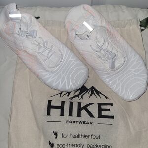 Women's Athletic Shoes - White and Pink